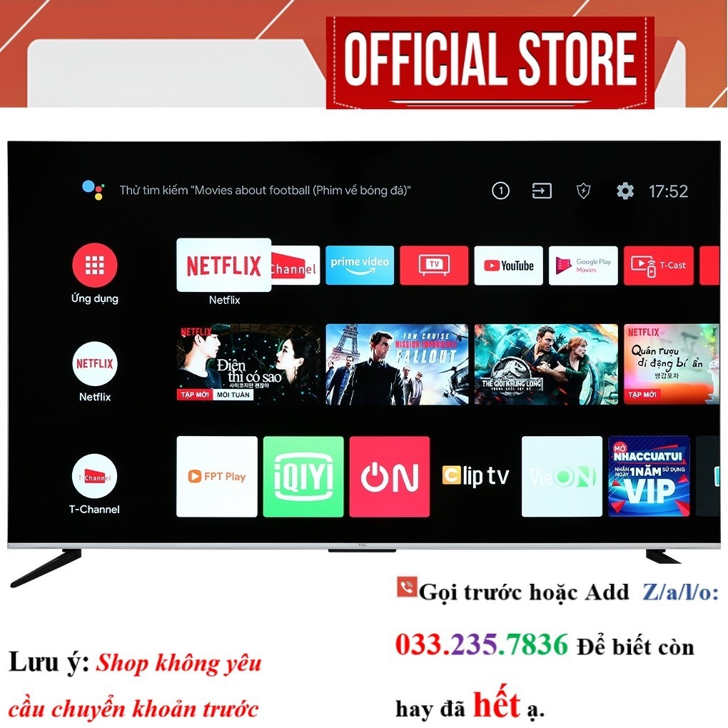 Android Tivi TCL 65P737 4K 65 inch 