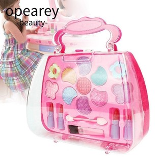 Opearey Bộ trang điểm cho bé gái Bộ biểu diễn tiệc thời trang Bộ mô phỏng trang điểm Hộp trang điểm