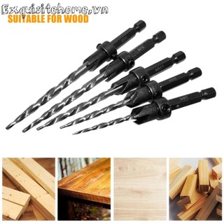 11 chiếc Hex Shank Taper Drill Counter Sink Hole Countersink Reaming Drill Bit