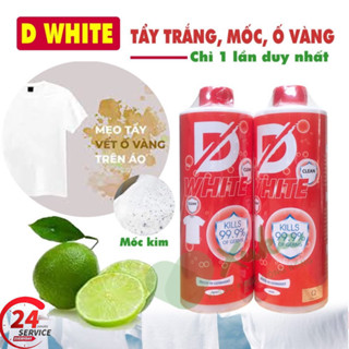  Tẩy đa năng dung dịch Tẩy Trắng quần áo thuốc tẩy quần áo thế hệ mới D.WHITE Tẩy mốc quần áo ố vàng không phai màu vải 