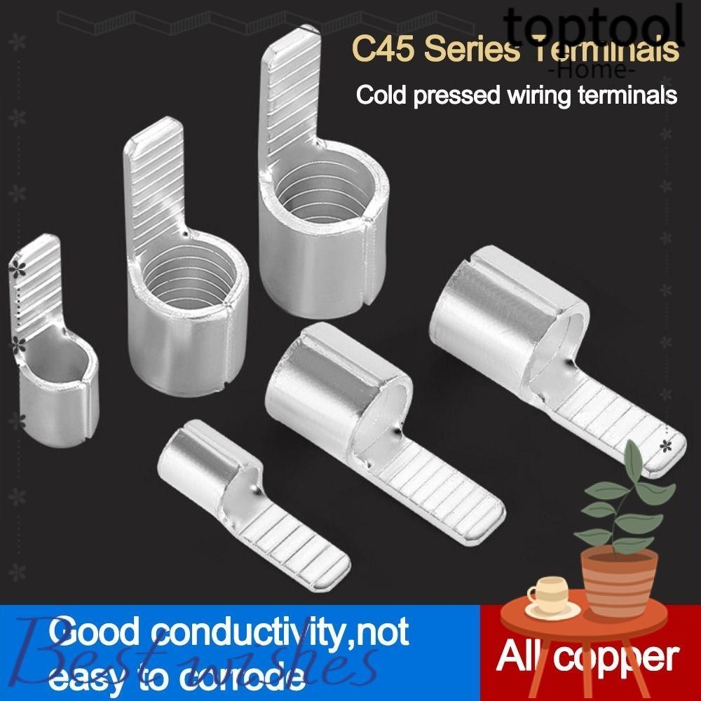 TOPTOOL C45 Thiết bị đầu cuối, Pin tiếp xúc mạ thiếc bằng đồng hình pin C45, Thiết bị đầu cuối uốn b