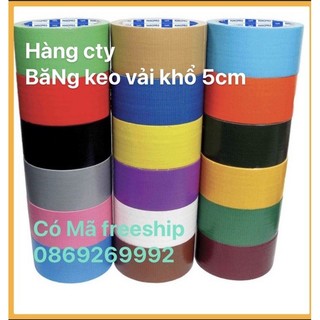 Sale 50% băng dính vải đủ các màu freeship khổ 5cm