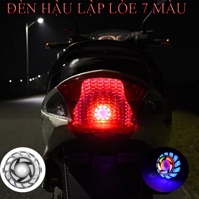 Led Nháy Hậu Bi Cầu Stop 7 Màu Siêu Đẹp Lắp Mọi Dòng Xe Máy-Xe Điện(Chạy Điện Bình) Giá 1 Chiếc-xịn
