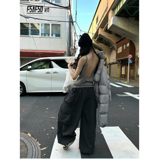 Mùa hè 2024 Phong cách mới Dây Top Loose Không