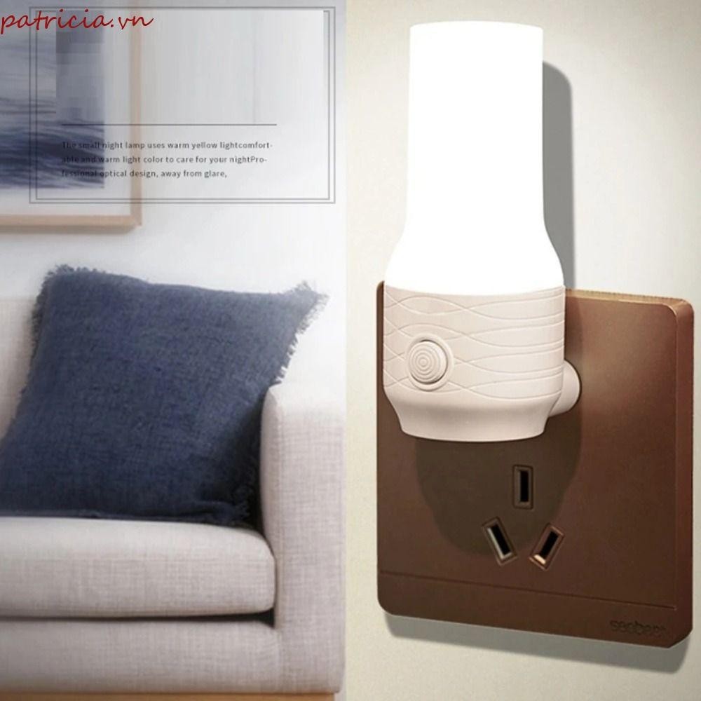 Đèn ngủ PATRICIA, Đèn ngủ LED cắm di động, Đèn tường mờ sáng tạo Mini trang trí nội thất Phòng khách