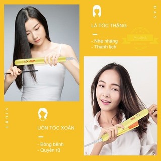 Máy kẹp uốn duỗi tóc mini cute nhỏ gọn
