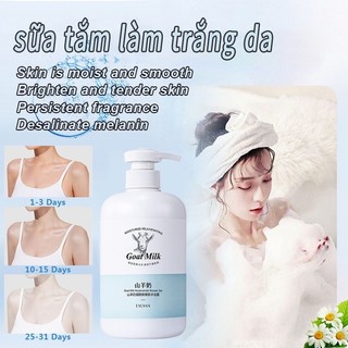 Sữa tắm trắng da Tẩy tế bào chết làm trắng nhanh Sữa tắm Dê Care 500ml -Giuseppe