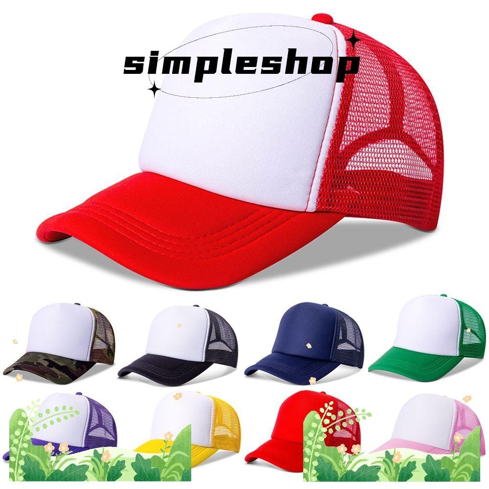 Mũ bóng chày ĐƠN GIẢN Nam Nữ Mũ mùa hè Tấm che phẳng Snapback