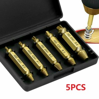 5 CÁI Bu lông bị hỏng Dụng cụ tháo vít Máy khoan Mũi khoan dễ dàng đảo ngược