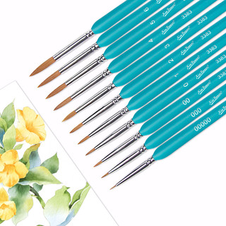 Ossayi Nghệ Sĩ Móc Dòng Vẽ Bút Màu Nước Tranh Sơn Dầu Bàn Chải Mềm Nylon Tóc Móng Tay Nghệ Thuật Vẽ Tiếp Liệu