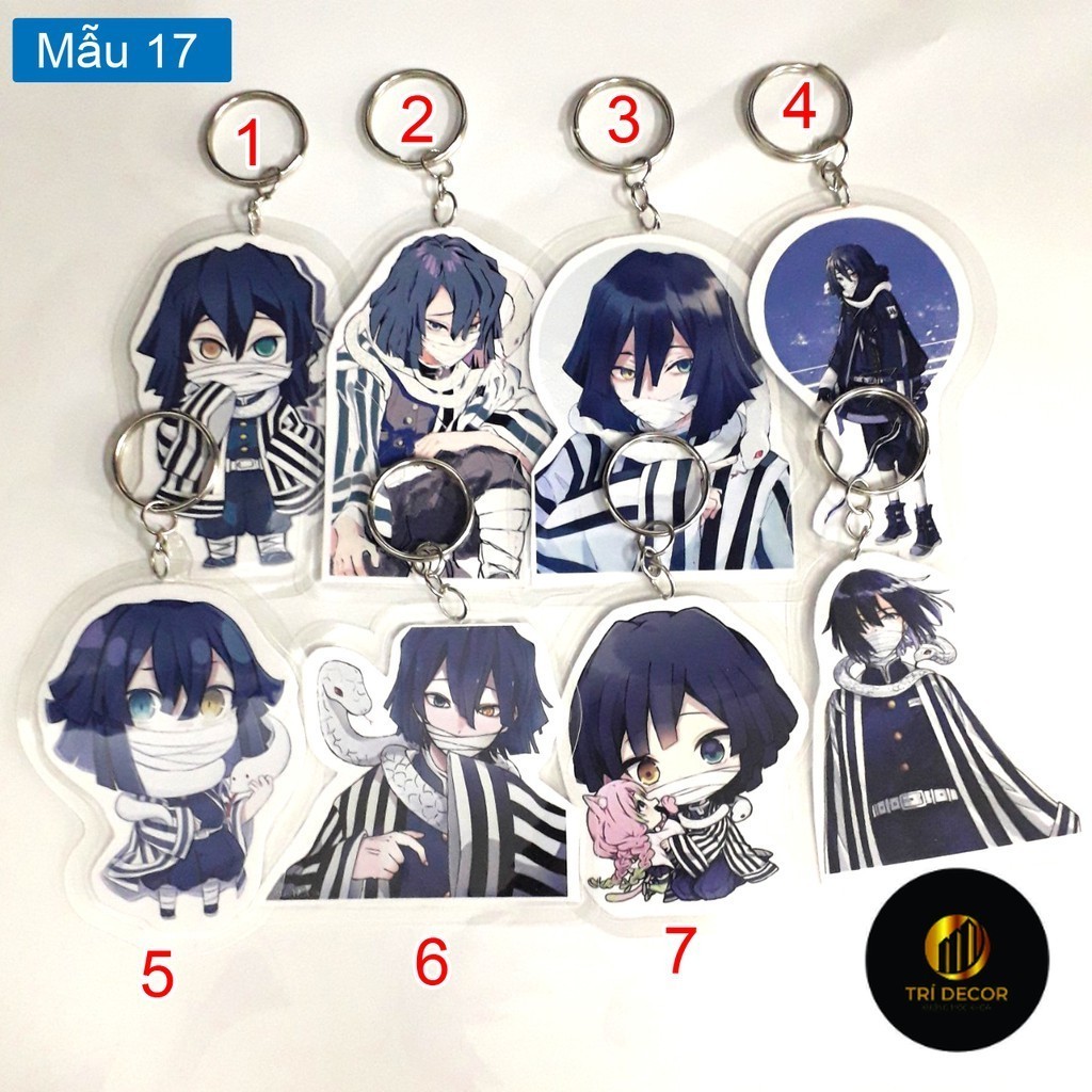 Móc khóa anime Kimetsu No yaiba nhân vật Iguro Obanai