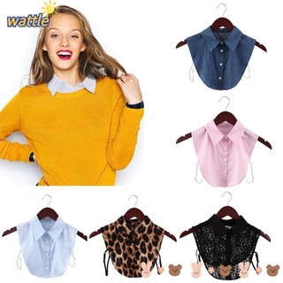 Cổ Áo Sơ Mi Giả Bằng Cotton Phối Ren Thời Trang Cổ Điển Cho Nam Và Nữ