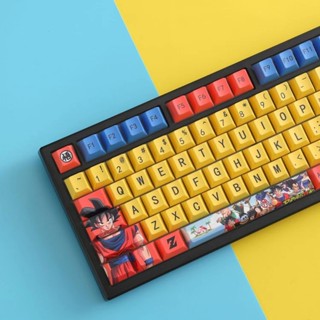  Anime Nhật Bản Keycaps Anh Đào Hồ Sơ PBT 126 Phím Keycap One Piece Luffy Gundam Dragon Ball Naruto Anime Mũ Chìa Khóa Cho Bàn Phím Cơ Bé Trai Bé Gái Bàn Phím Mũ Chéo 