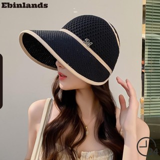 Mũ Rỗng EBINLANDS, Mũ Chống Nắng Dệt Kim Vành Rộng, Thời Trang Đơn Giản Hợp Thời Trang Chống Nắng Mũ Ngư Dân Thể Thao Ngoài Trời