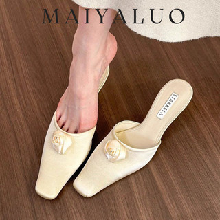 MAIYALUO Giày Cao Gót 2024 HOTSALE Độn đế Đa màu sắc Lót êm ái Điệu đà FBT24403Q9 14Z240401