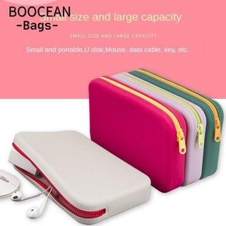 BOOCEAN Túi đựng mỹ phẩm, Hộp đựng cọ trang điểm dung tích lớn bằng silicon, Chống nước di động có dây kéo Túi đựng đồ vuông Du lịch