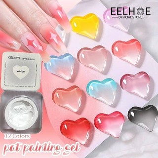 EELHOE 30 Màu Xeijayi Nhanh Chóng Vẽ Tranh Gel Pat Sơn Gel Tự Làm Độ Bão Hòa Kết Cấu Kem Gel Móng Tay Ba Lan Ngâm Tắt UV đèn Led Sơn Móng Tay Nghệ Thuật Tranh