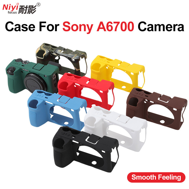 Ốp Lưng Silicon Mềm TPU Cho Sony A6700 A7R5 A6000 A6400 A6300 A6500 Vỏ Bảo Vệ Máy Ảnh Mềm