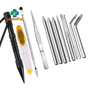 Bộ 12 móc khóa paracord bằng thép không gỉ
