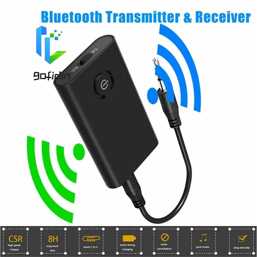 Gofidin Aux Bluetooth Adapter Cho PC TV 3.5mm Jack Bluetooth 5.0 Bluetooth Không Dây Loa Xe Hơi Thu Âm Thanh