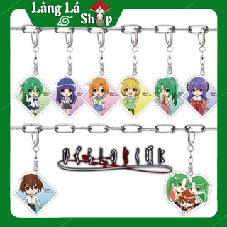 Móc khoá Mica dây xịn anime Higurashi no Naku Koro ni (Khi ve sầu khóc) - Nhựa Cứng Acrylic In 2 mặt sắc nét