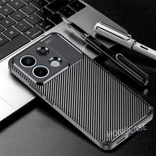 Vỏ kinh doanh cho xiaomi redmi note 13 pro 4g note13 13pro note13pro 5g 2024 vỏ điện thoại chống sốc sợi bọ cánh cứng mềm chống rơi tpu bảo vệ mặt sau