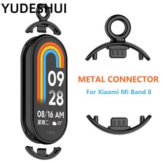 YUDESHUI Cặp Đầu Nối Dây Đeo Đồng Hồ, Bộ Chuyển Đổi Dây Đeo Kim Loại Thay Thế, Phụ Kiện Khóa Dây Chuyền Vòng Cổ Mặt Dây Chuyền Cho Mi Band 8 Dây Đồng Hồ
