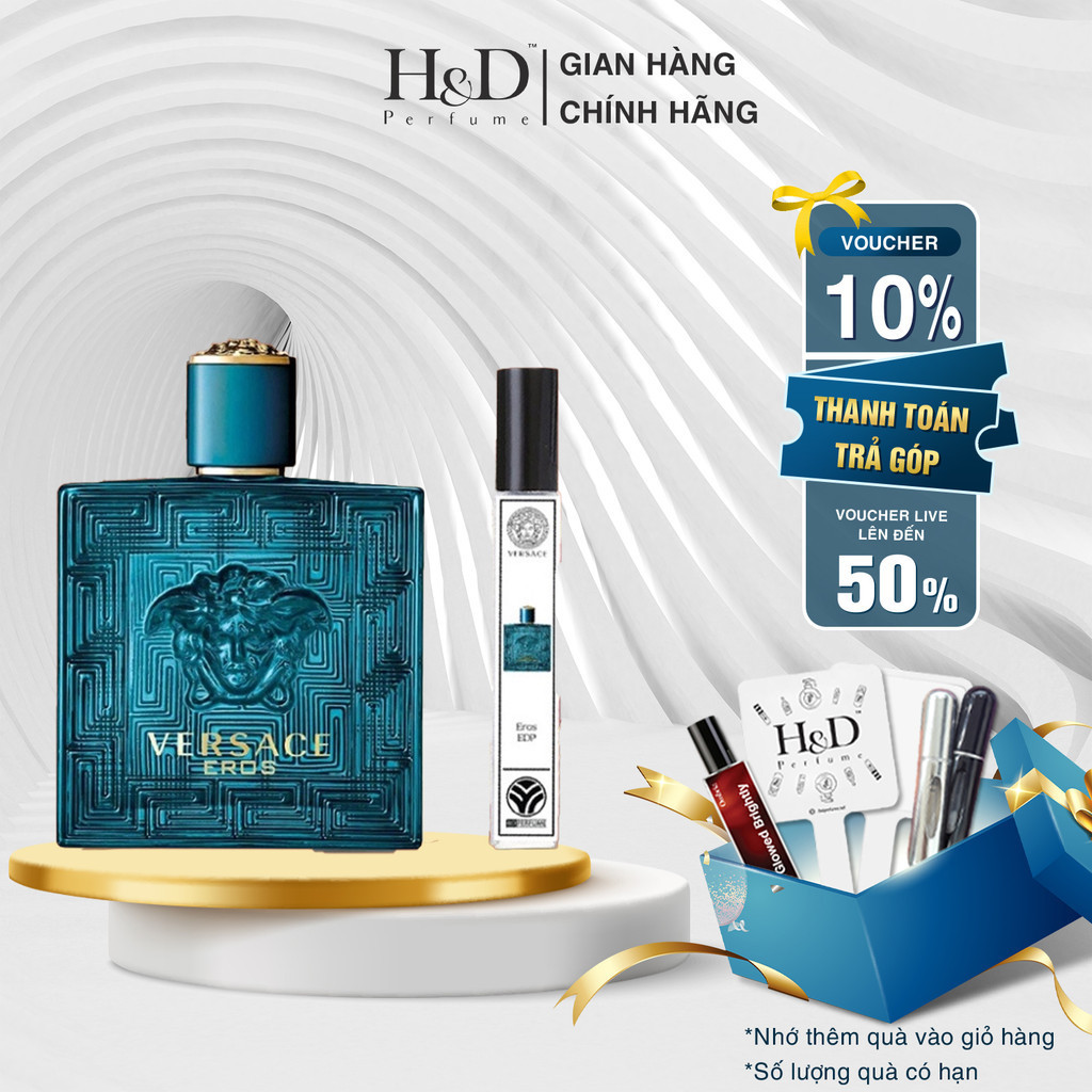Nước hoa nam Versace Eros EDP thơm lâu nam tính nổi bật quyến rũ 5ml/ 10ml/ 20ml
