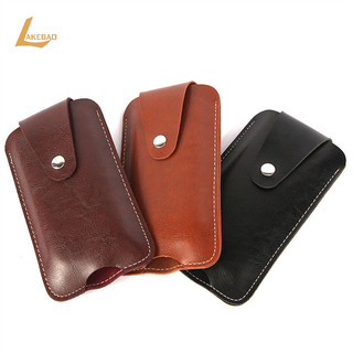 [Lakebao] Nam Da Điện Thoại Di Động Bao Da Đa Năng Thể Thao Ngoài Trời Thắt Lưng Kẹp Túi Thắt Lưng [MỚI]