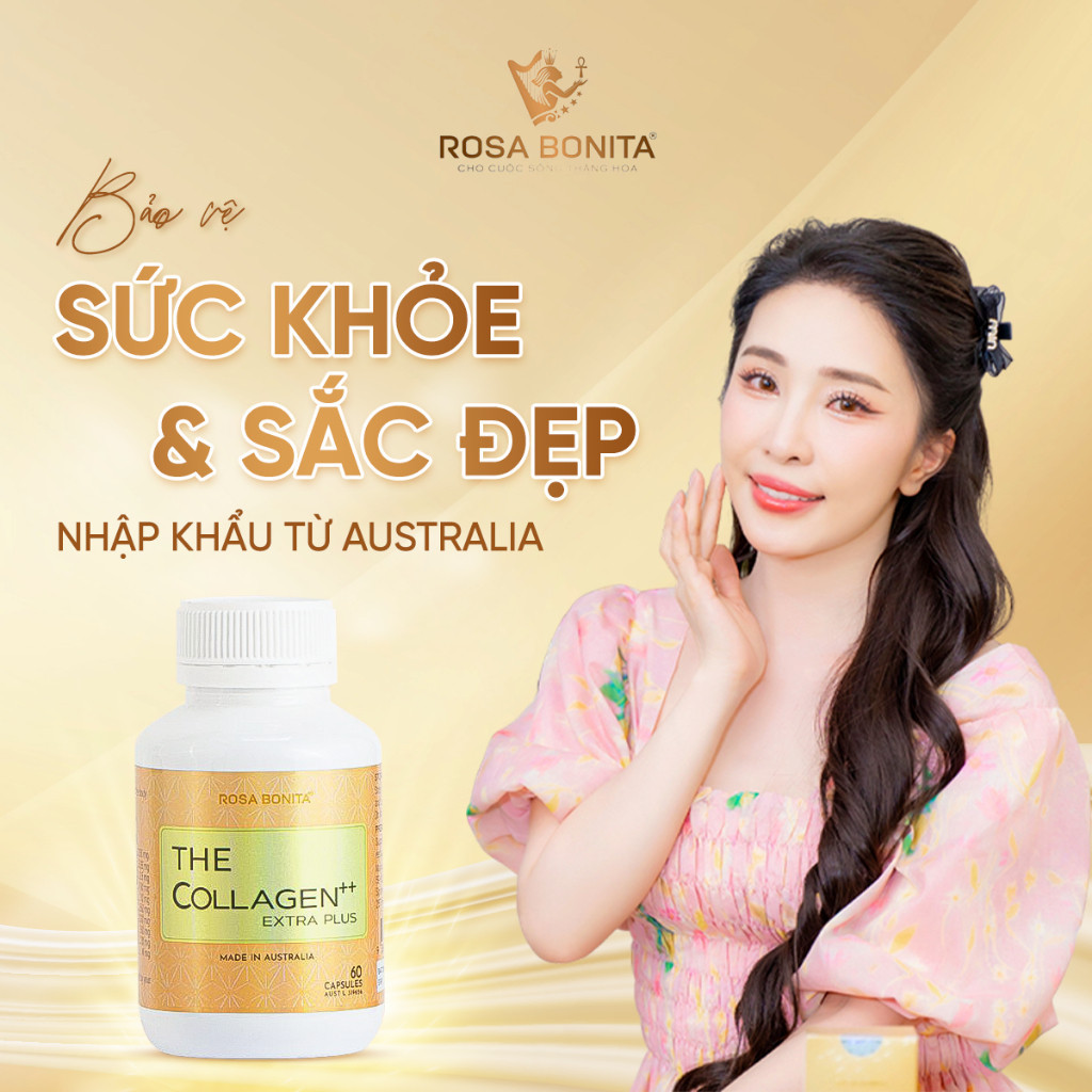 Combo 3 Hộp The Collagen Extra Plus+++ và 3 Hộp tăng cường sinh lý nam KingAion Rosa Bonita