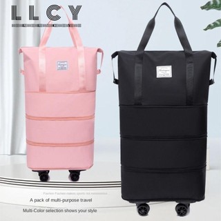 Túi du lịch Du lịch, có bánh xe Túi xách có thể gập lại, Túi du lịch công sở lăn nhiều túi sức chứa lớn