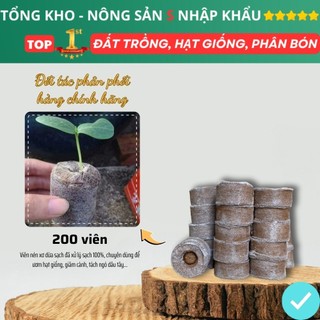 Viên Nén Xơ Dừa Ươm Hạt giống viên nén sơ dừa giúp hạt giống lên mầm tốt