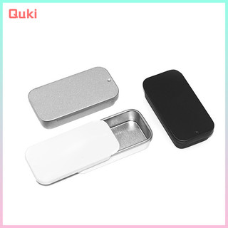 Hộp thiếc Mini rỗng hình chữ nhật bằng kim loại Tấm thiếc đẩy kẹo Hộp đựng thuốc Hộp lưu trữ Tốt