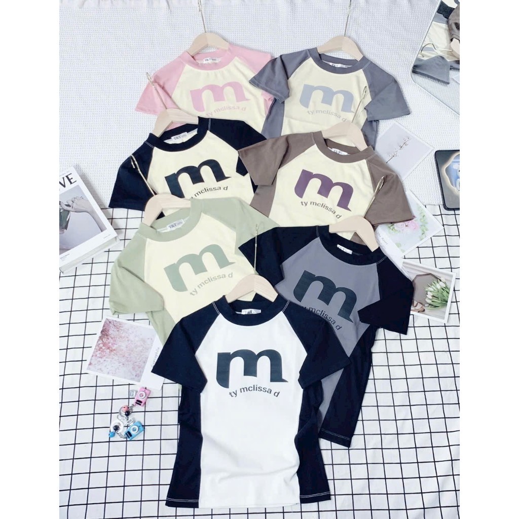 Áo Baby Tee Chữ M Tay Ngắn Borip Quảng Châu 4 Chiều - Dư Tú Lệ