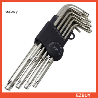 9 cái penggong torx hình chữ l cờ lê lục giác chìa khóa cờ lê sửa chữa xe đạp bộ dụng cụ cầm tay