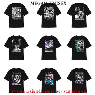HOT 💥 BST Áo thun Kamen Rider Brave & Snipe & Genm. Áo thun Unisex in hình. Áo thun Unisex in hình
