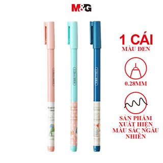  M&G  bút gel Gel Bút 0.28 Đen Full Ống Tiêm Chữ Ký Tài Chính Bút Kéo Nắp Bút Nước Sinh Viên Văn Phòng Vật Dụng 1 Cái 
