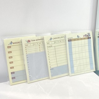 Giấy Note Planner Lập Kế Hoạch Nhà Cam