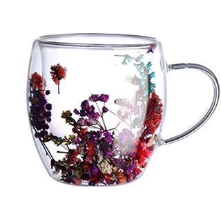 Cốc thủy tinh hai lớp chịu nhiệt Cốc cà phê văn phòng thủy tinh Borosilicate