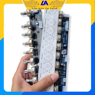 Mạch pre loa kéo 9 nút volume nguồn đôi nguồn đơn 12v