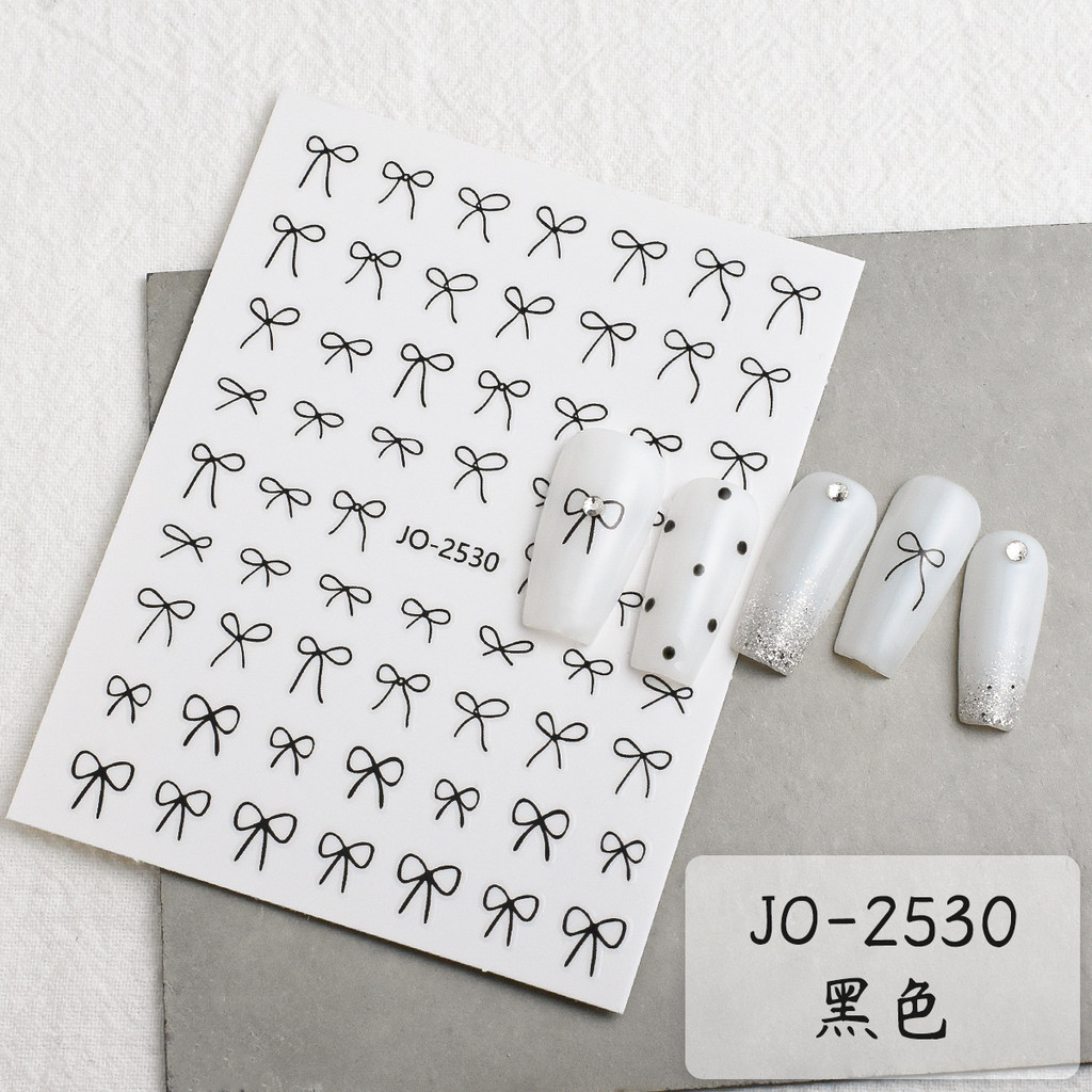 Sticker nơ mảnh miếng dán móng tay hot trend Hàn dán móng xinh xắn | BigBuy360 - bigbuy360.vn