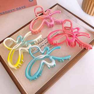 Kẹp tóc bướm lớn kim loại Gradient Hàn Quốc