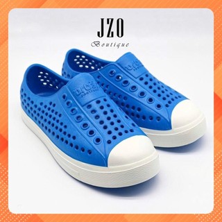 [Tặng Sticker][Trẻ em]Giày nhựa lỗ URBAN đi mưa đi biển-Chất liệu siêu nhẹ, chống nước dành cho trẻ em-Xanh coban trắng