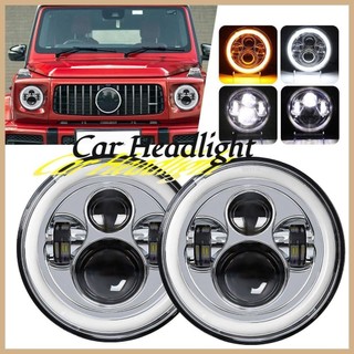 Đèn pha ô tô 7 Inch Đèn pha LED tròn chuyên dụng cho xe Jeep và Harley shotallvn