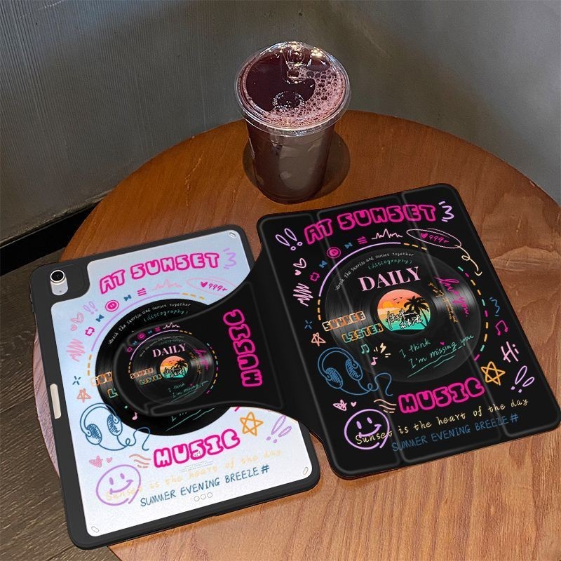 [Ipad air 5] Phim hoạt hình xoay 360 độ mùa hè iPad gen10 2022 pro11 2021 máy tính bảng iPad 5 6 7 V