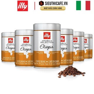 Cà phê hạt đã rang Illy Coffee Arabica Original Ethiopia 250g Whole Bean