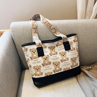 (Bán buôn-chuyên sỉ) Túi Xách Canvas HÌNH GẤU