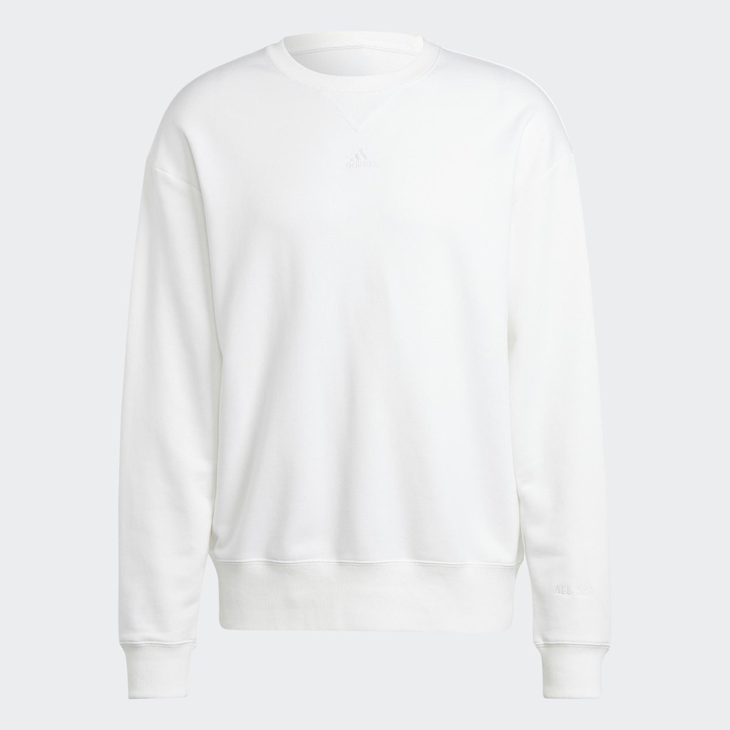 adidas Phong cách sống Áo Sweatshirt Vải Thun Da Cá ALL SZN Nam trắng IC9805