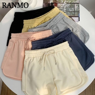 RANMO quần short nữ quần đùi nữ jean Độc đáo INS comfortable Phong cách WFK244030H 14Z240401