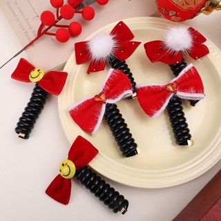 Dây Buộc Tóc Nơ Pompom